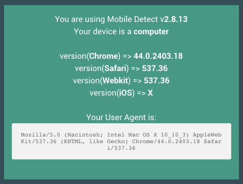 Mobile Detect Particle